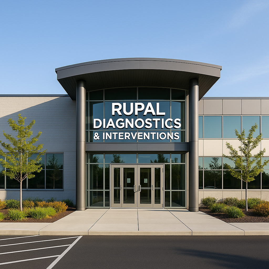 Professional medical team in modern diagnostic facility with advanced equipment