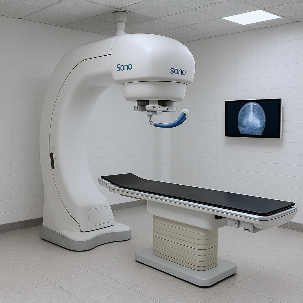 Sono mammography equipment in specialized breast imaging suite
